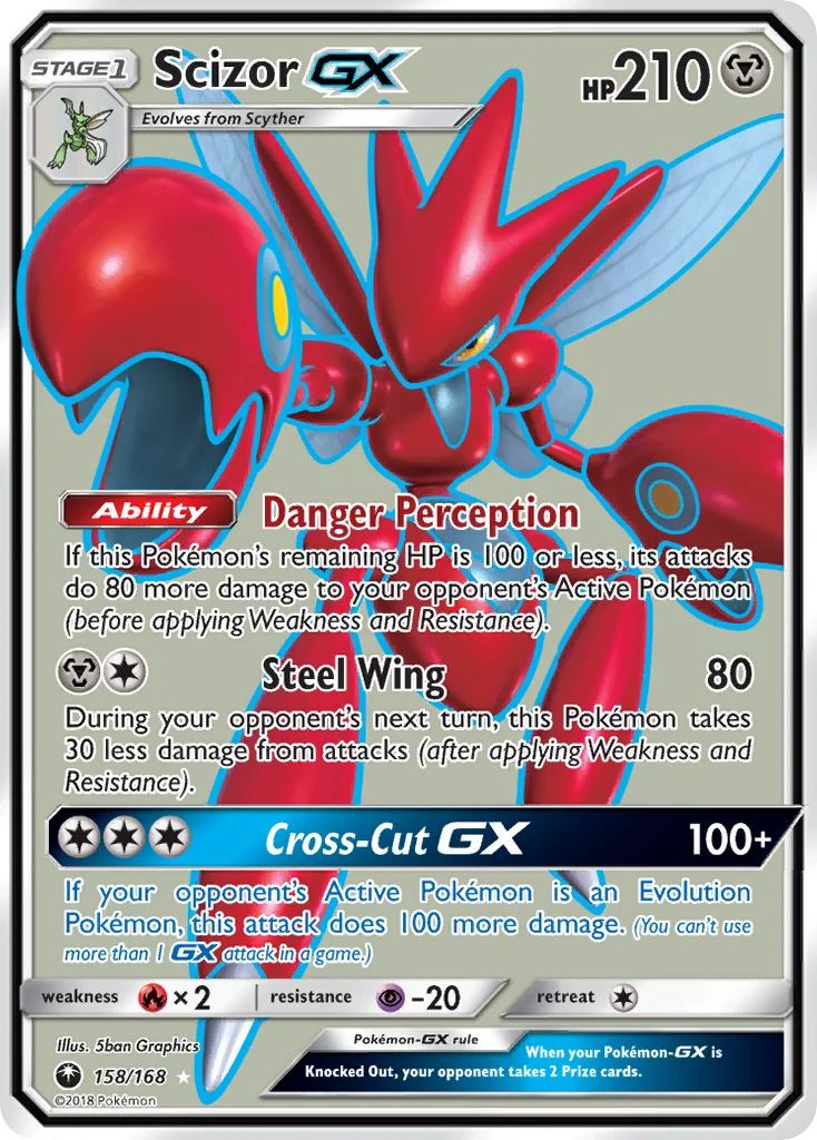 Scizor-GX Pokemon card
