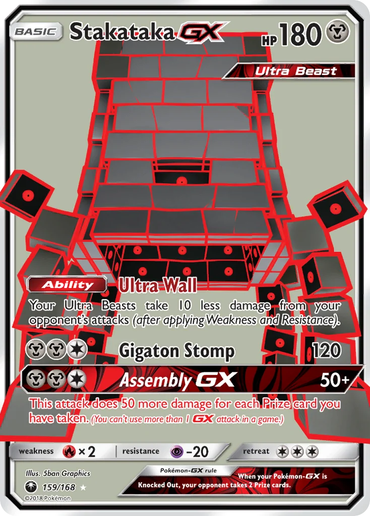 Stakataka-GX Pokemon card