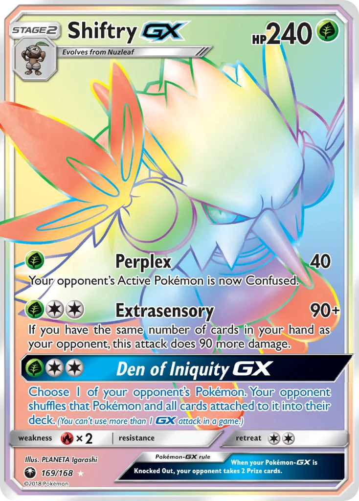 Shiftry-GX Pokemon card