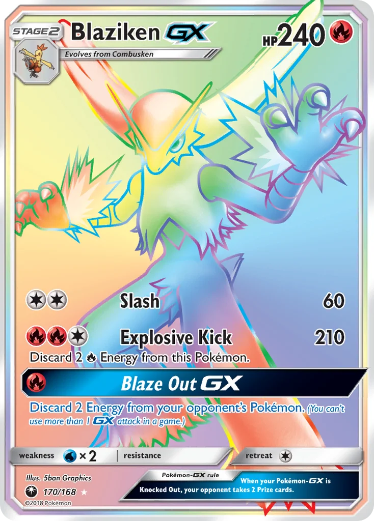 Blaziken-GX Pokemon card