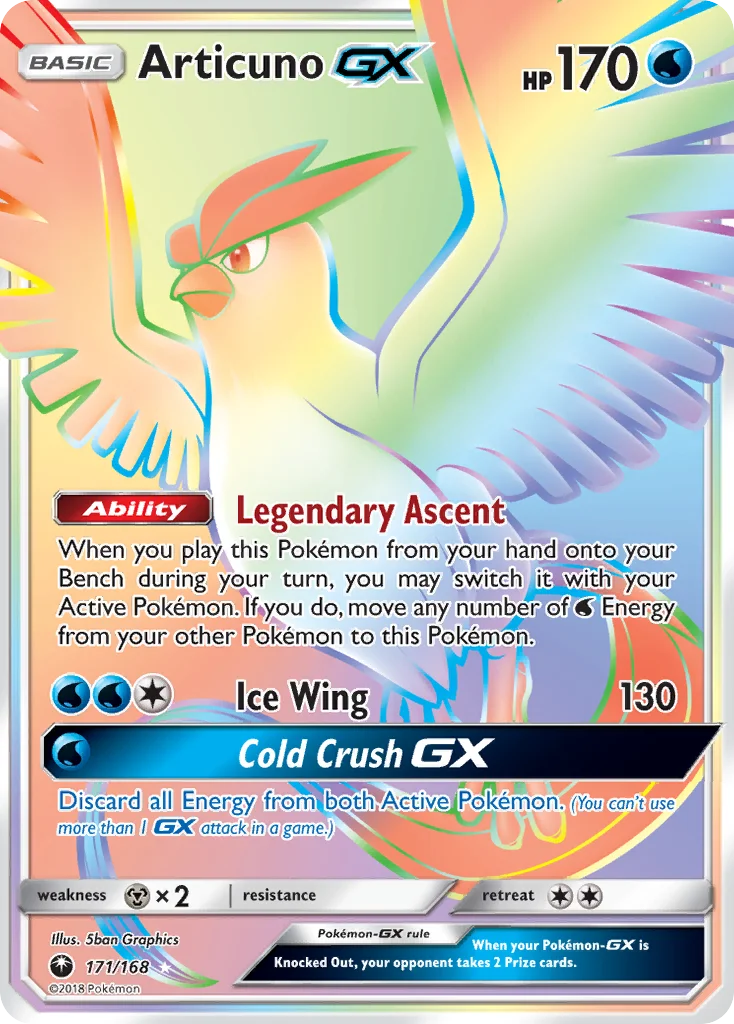 Articuno-GX Pokemon card
