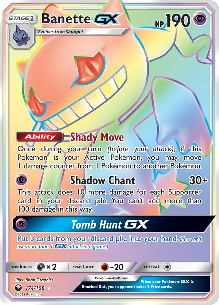 Banette-GX Pokemon card