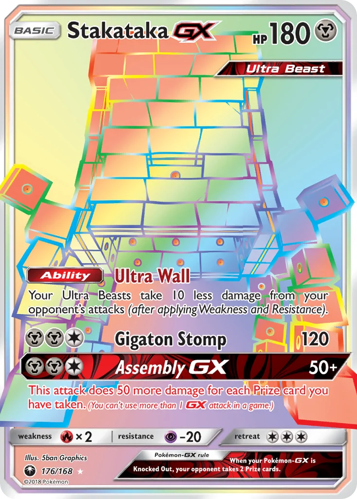 Stakataka-GX Pokemon card
