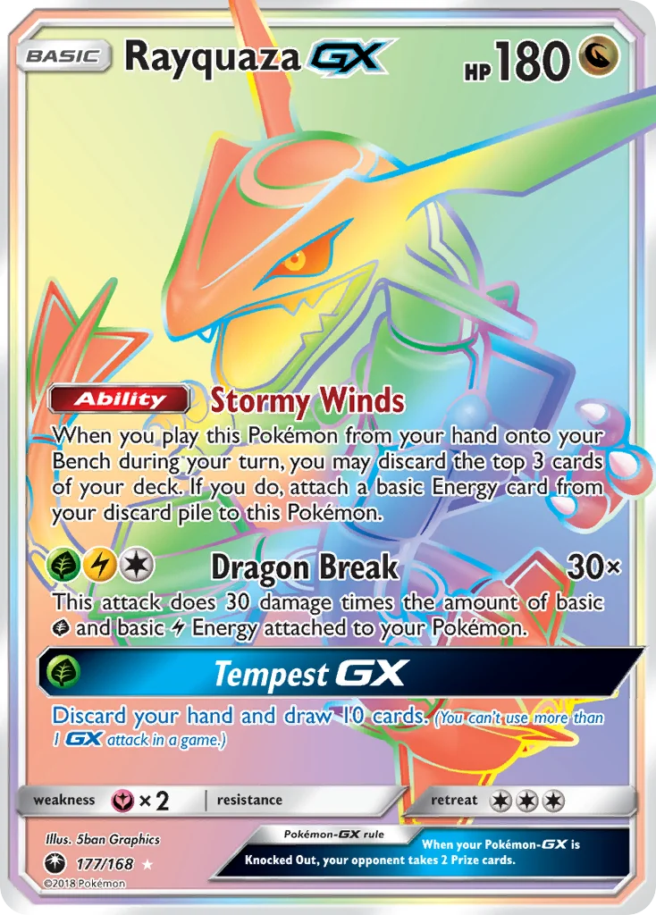 Rayquaza-GX Pokemon card