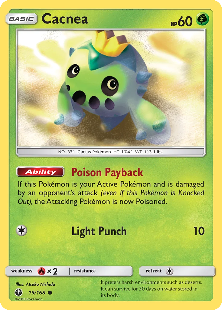 Cacnea Pokemon card
