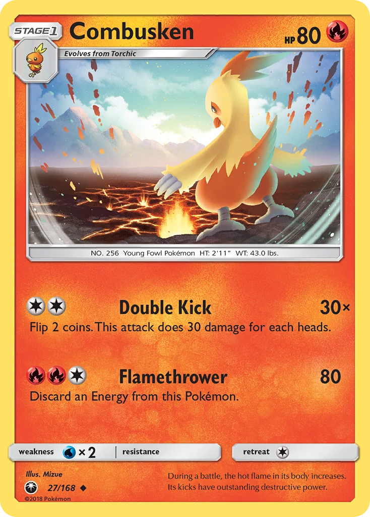 Combusken Pokemon card