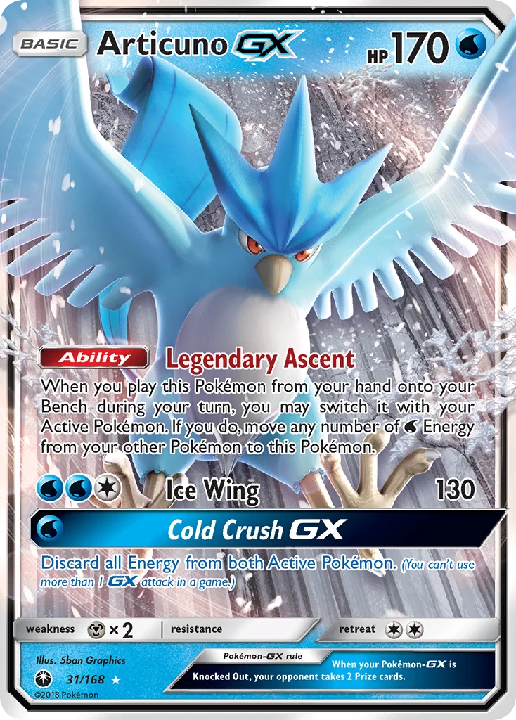 Articuno-GX Pokemon card