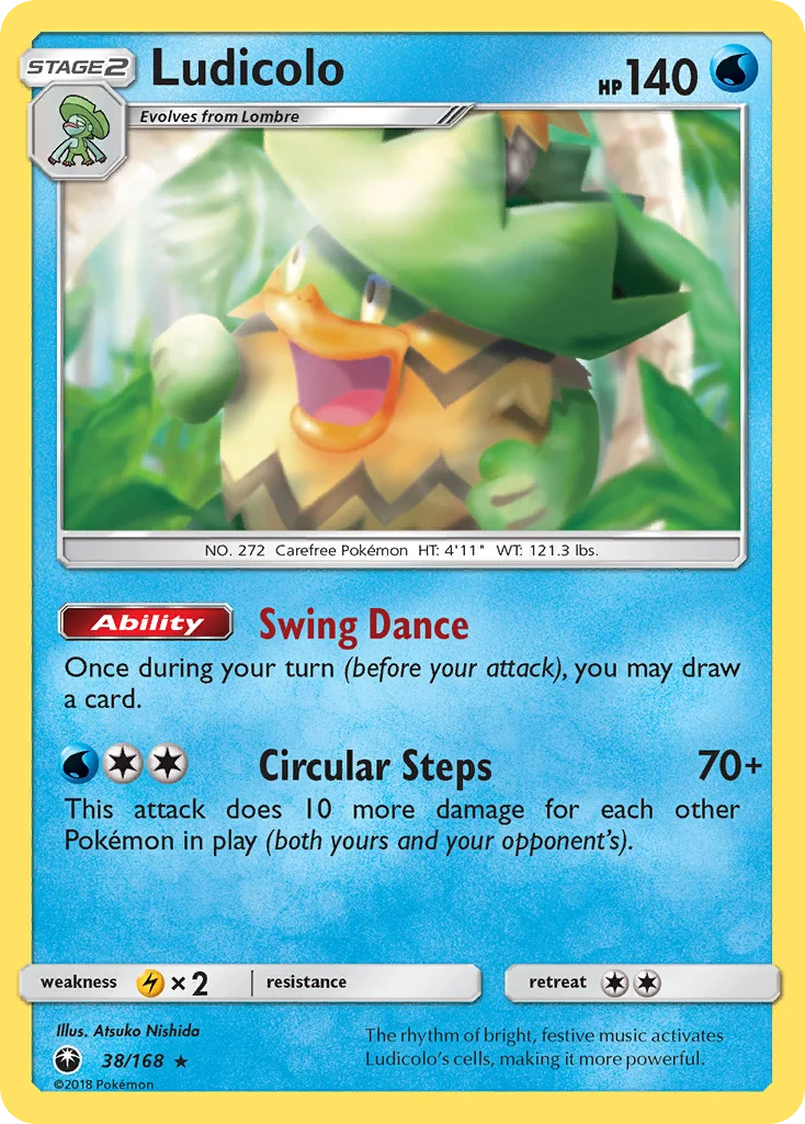 Ludicolo Pokemon card