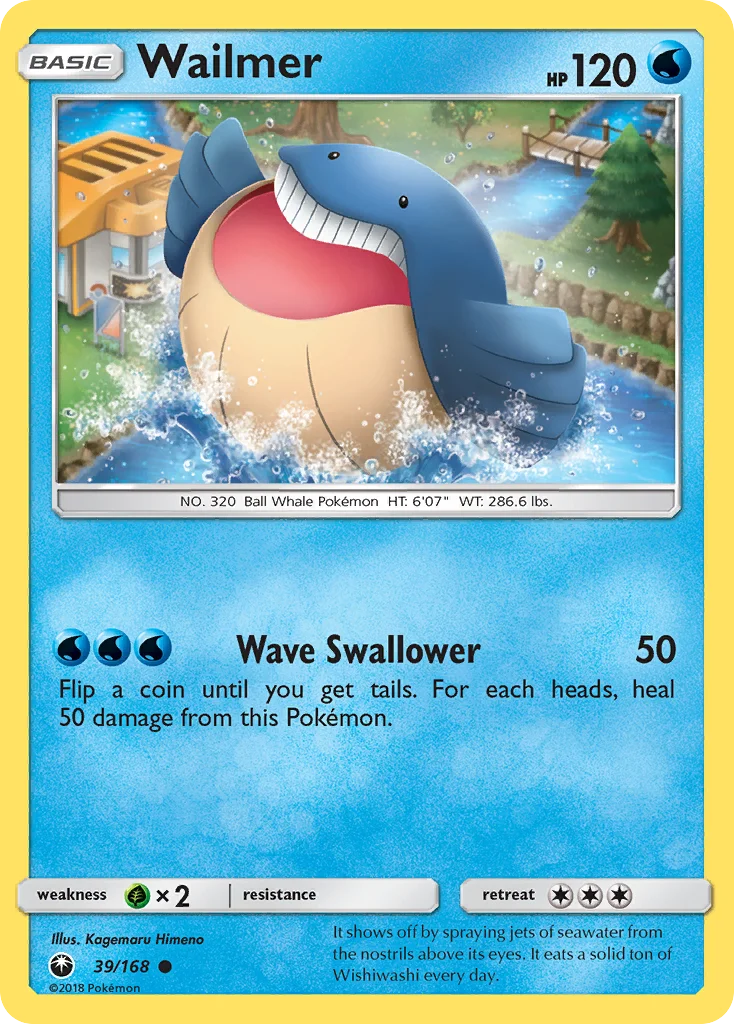 Wailmer Pokemon card