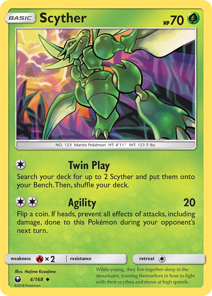 Scyther Pokemon card