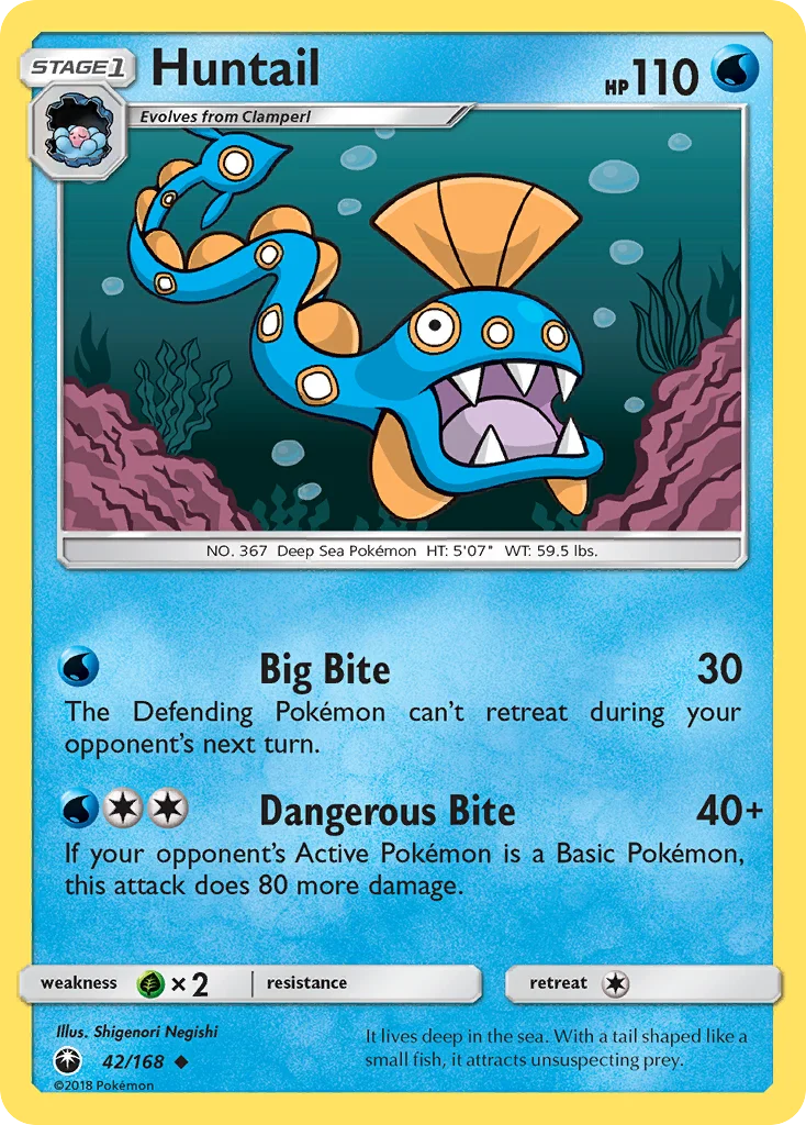 Huntail Pokemon card