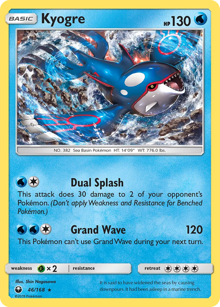 Kyogre Pokemon card