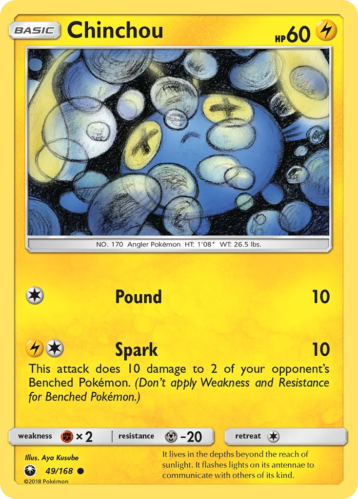 Chinchou Pokemon card