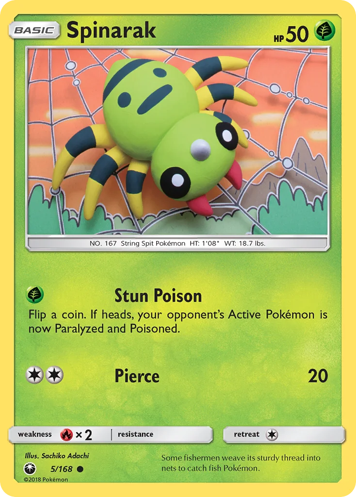 Spinarak Pokemon card