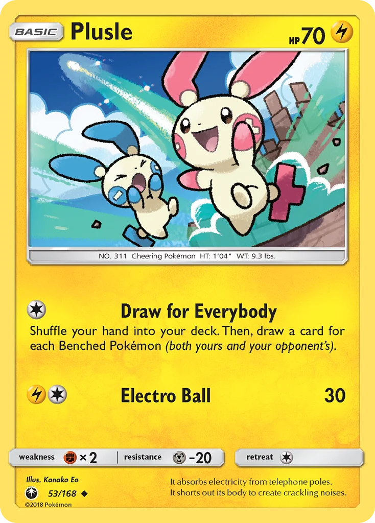 Plusle Pokemon card