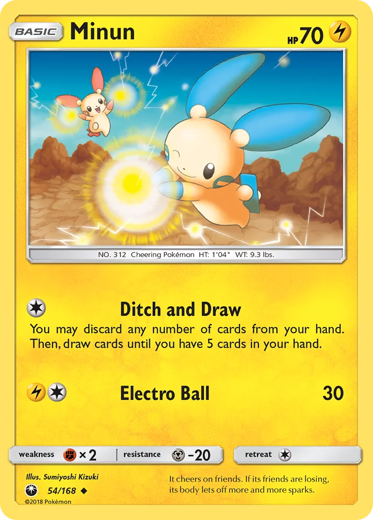 Minun Pokemon card