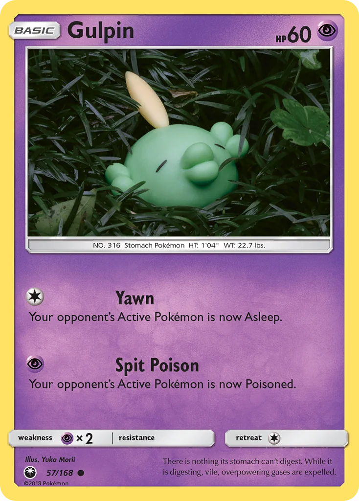 Gulpin Pokemon card
