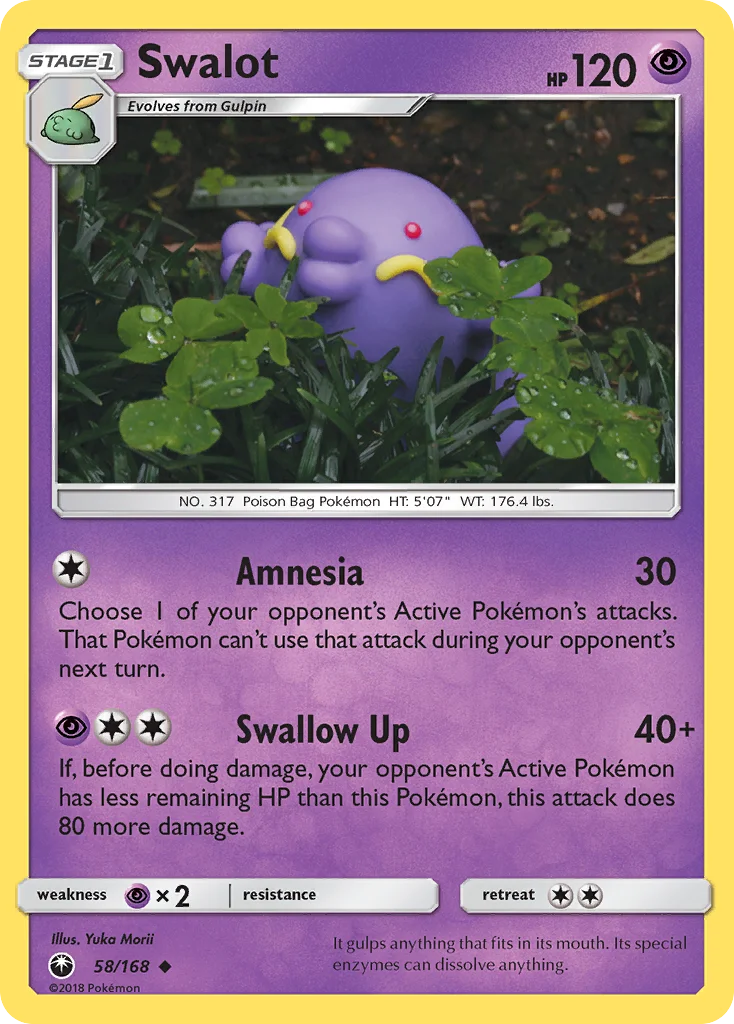 Swalot Pokemon card