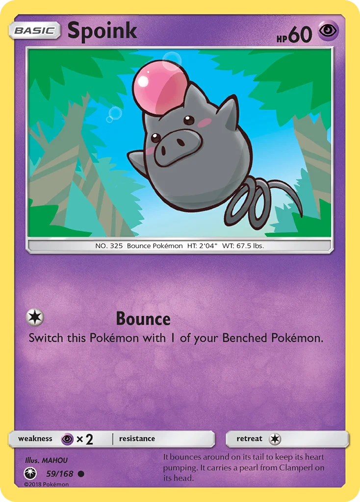 Spoink Pokemon card
