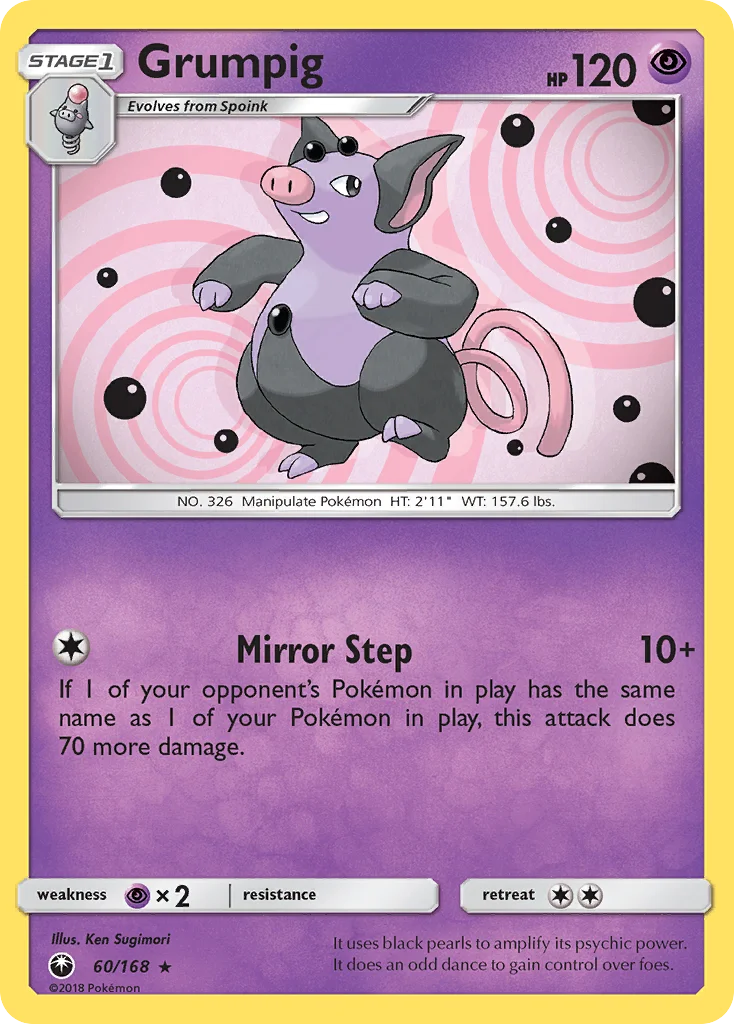 Grumpig Pokemon card