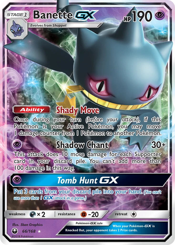 Banette-GX Pokemon card