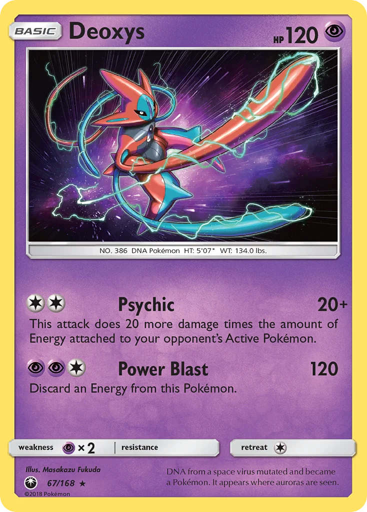 Deoxys Pokemon card