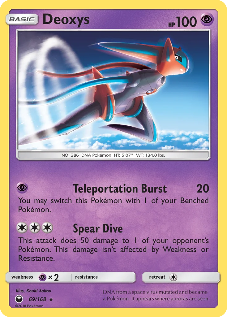 Deoxys Pokemon card