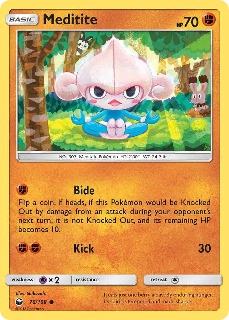 Meditite Pokemon card