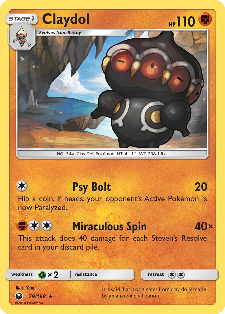 Claydol Pokemon card