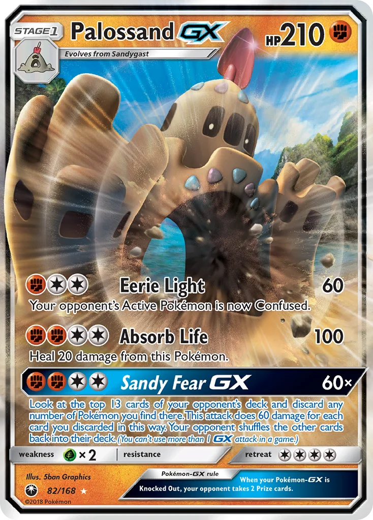 Palossand-GX Pokemon card