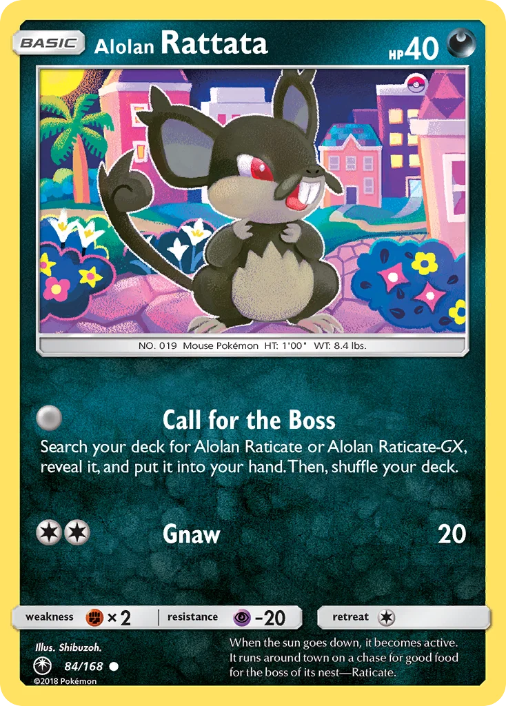 Alolan Rattata Pokemon card