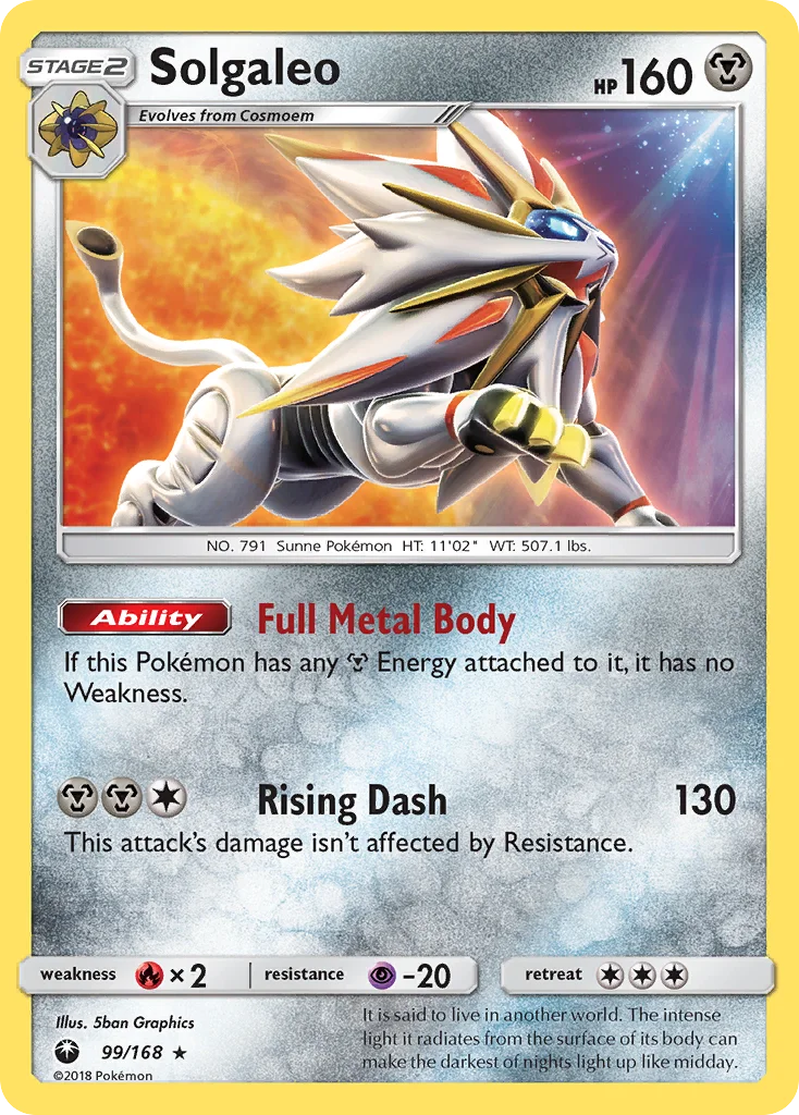 Solgaleo Pokemon card