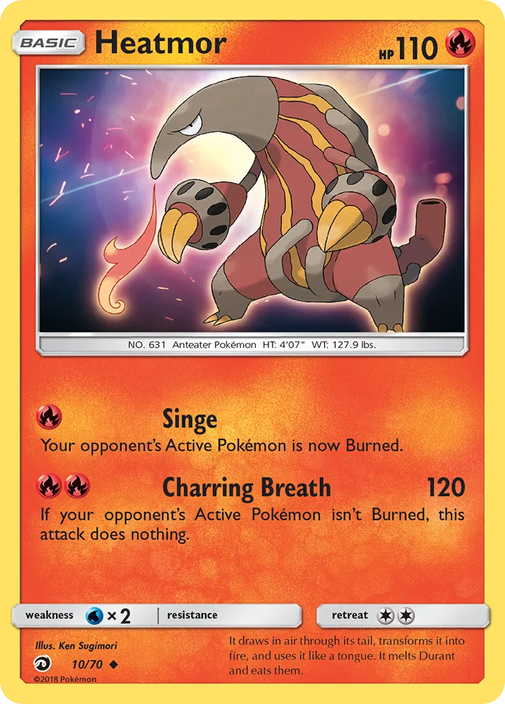 Heatmor Pokemon card