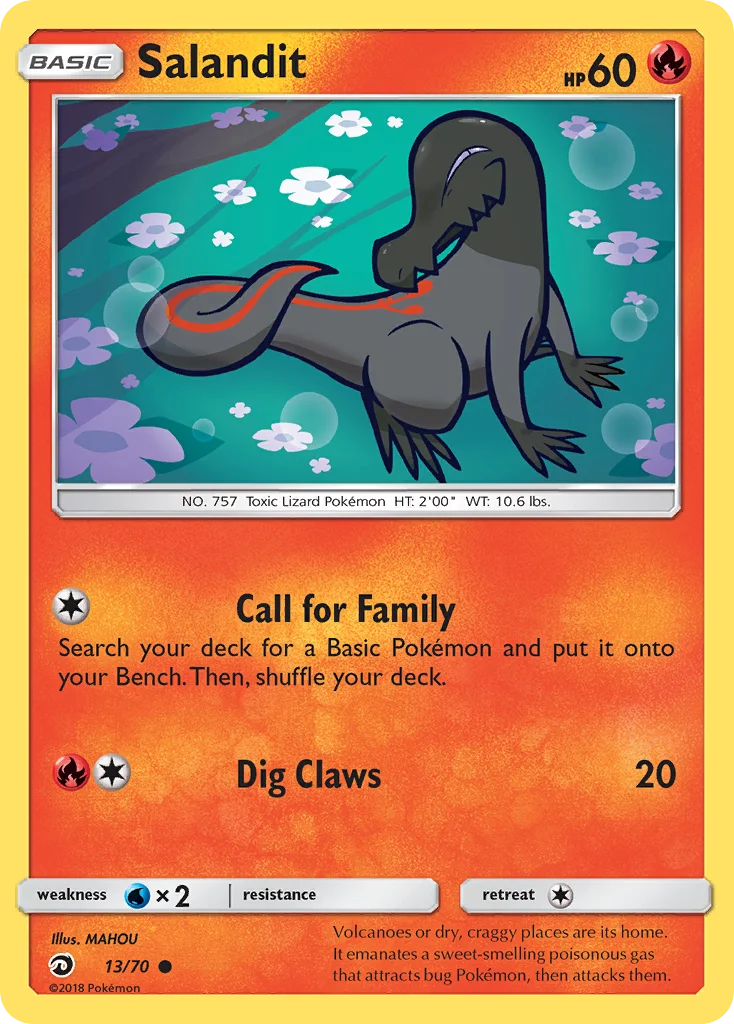Salandit Pokemon card