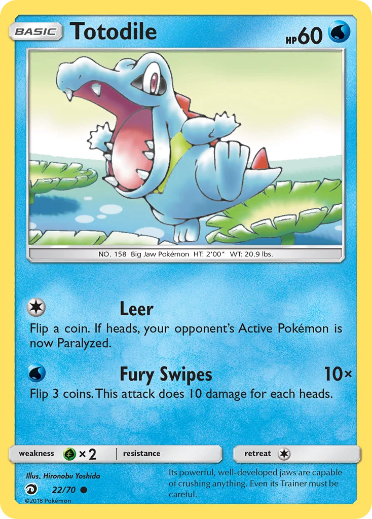Totodile Pokemon card