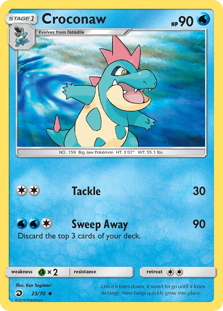 Croconaw Pokemon card