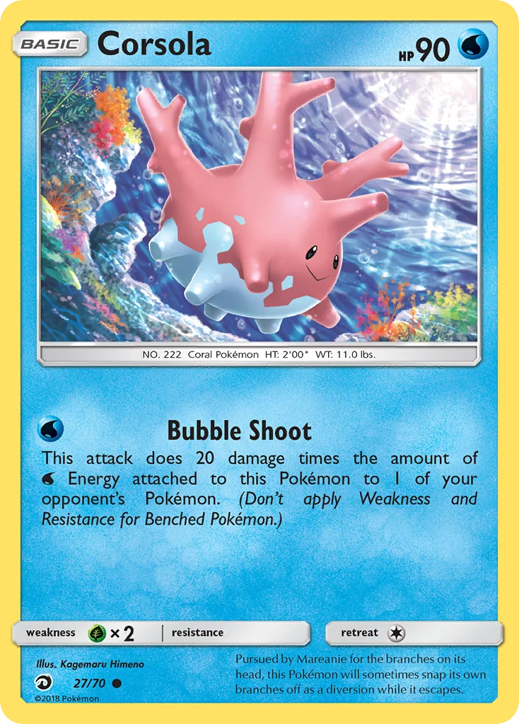 Corsola Pokemon card