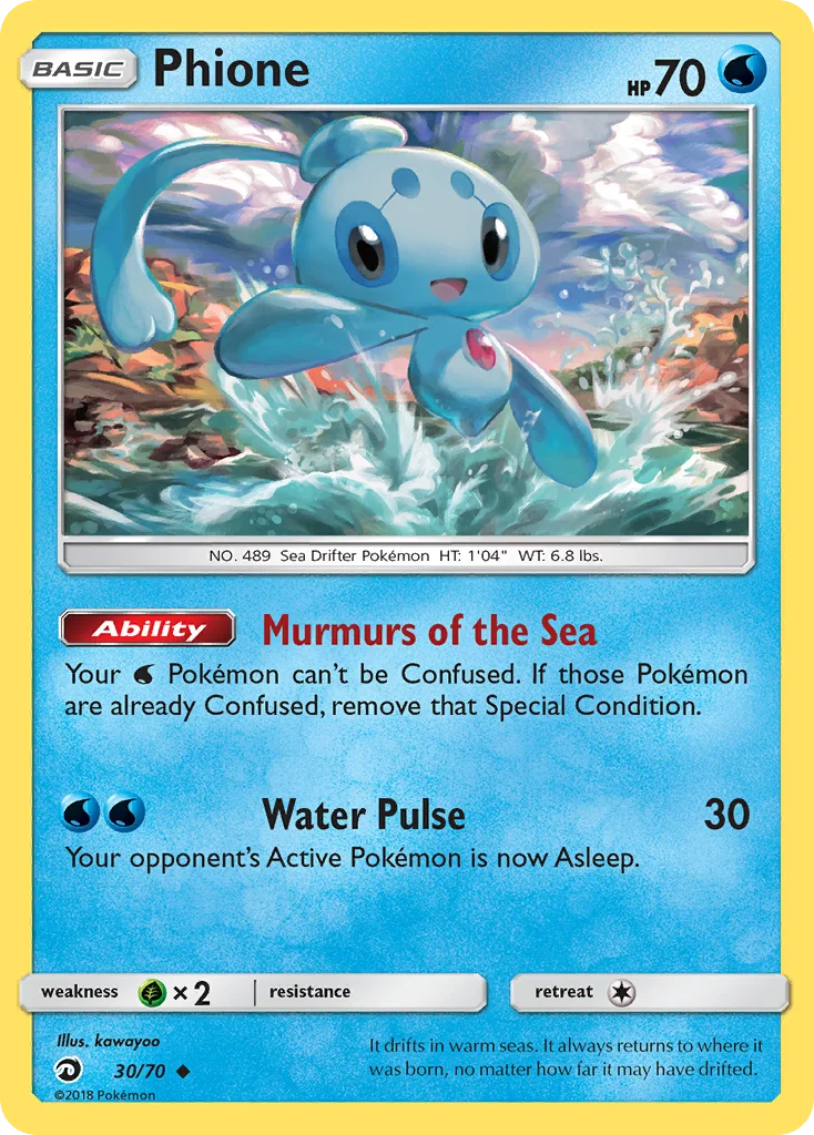 Phione Pokemon card