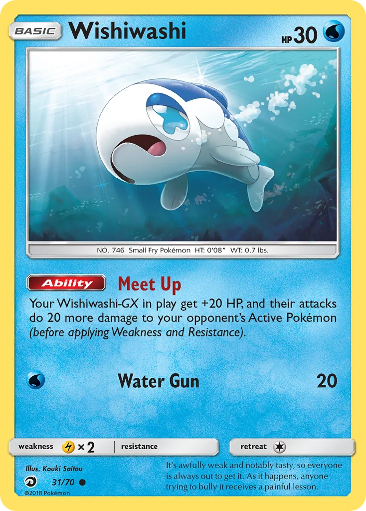 Wishiwashi Pokemon card