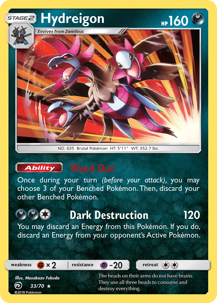 Hydreigon Pokemon card