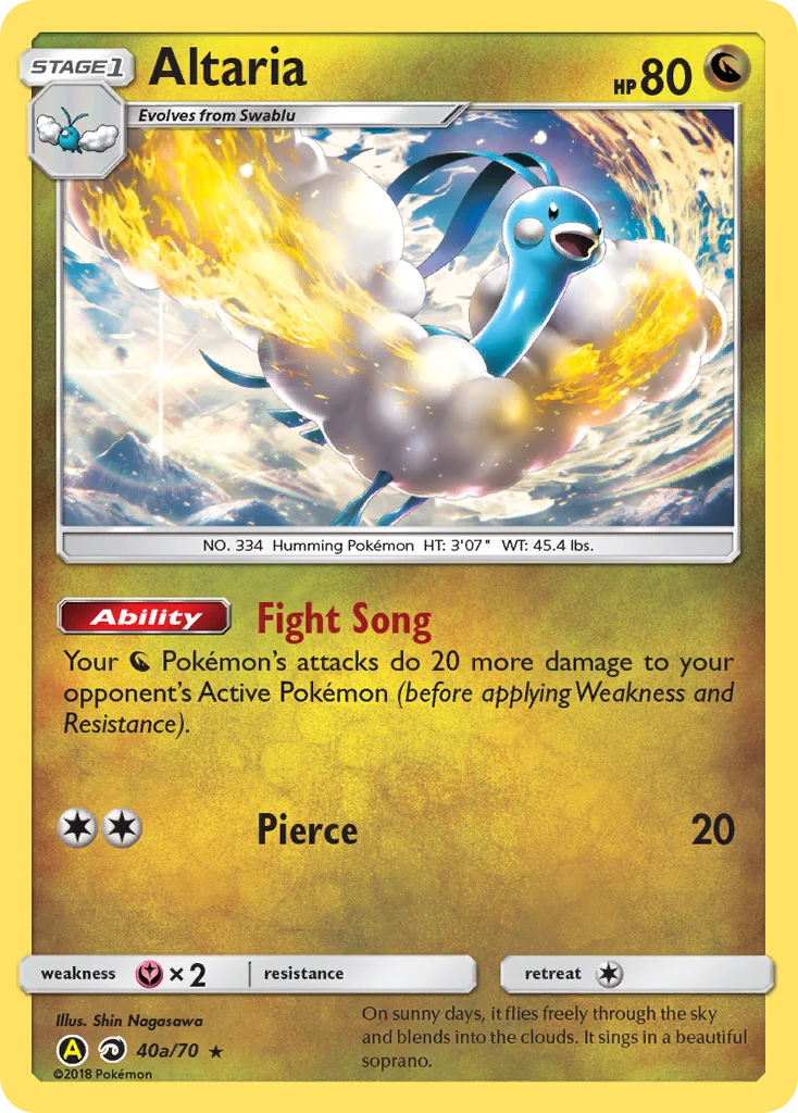 Altaria Pokemon card