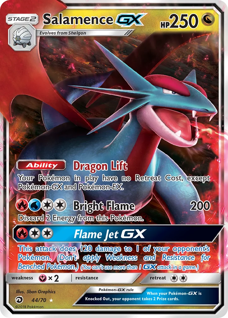 Salamence-GX Pokemon card
