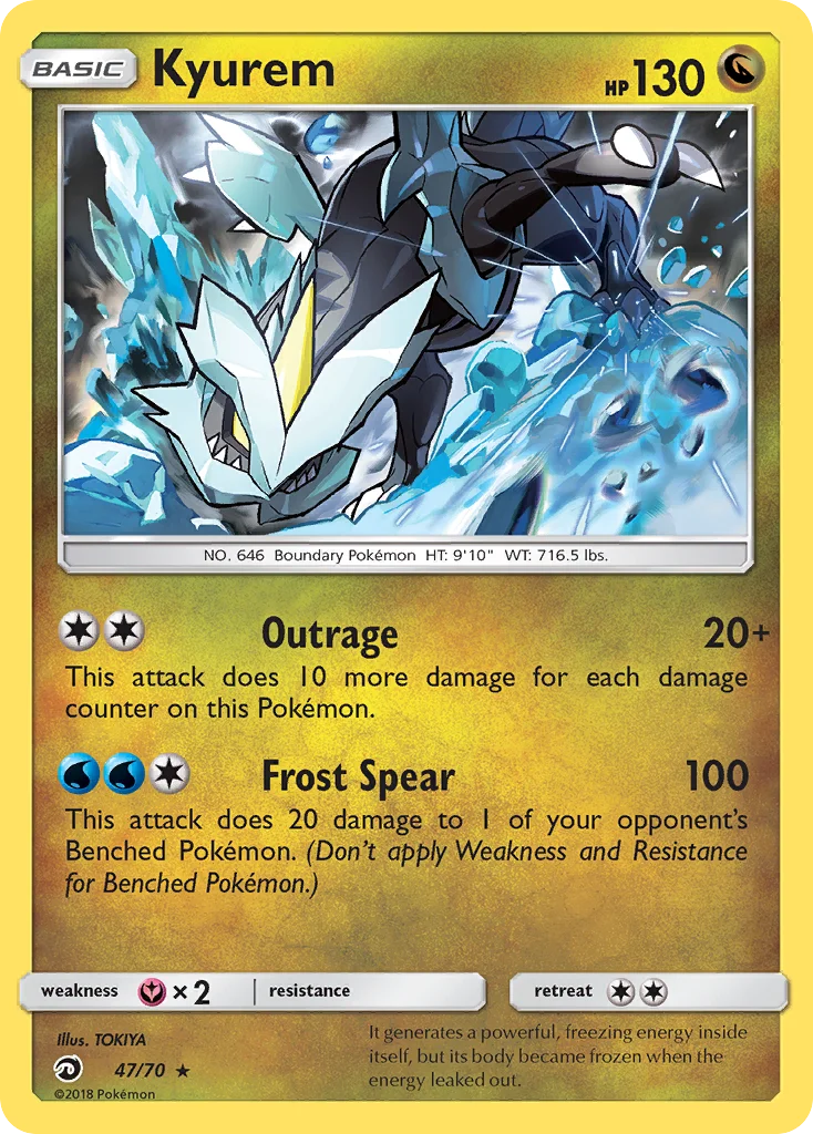 Kyurem Pokemon card