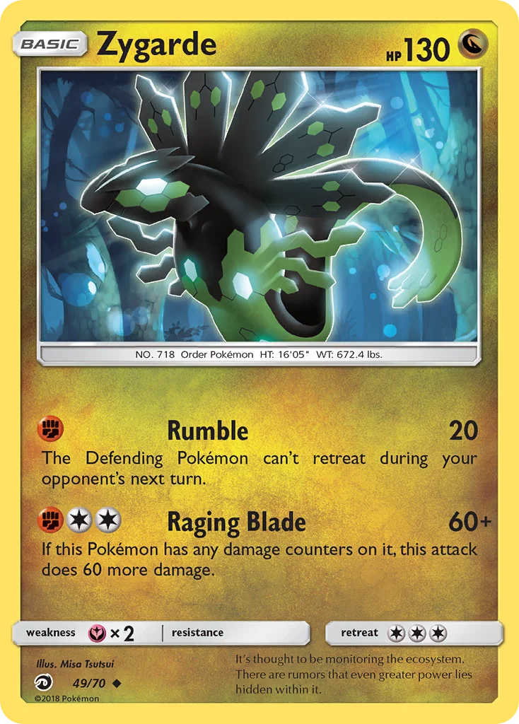 Zygarde Pokemon card