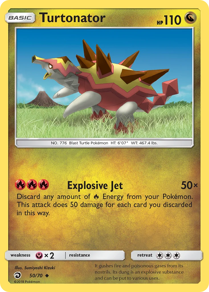 Turtonator Pokemon card