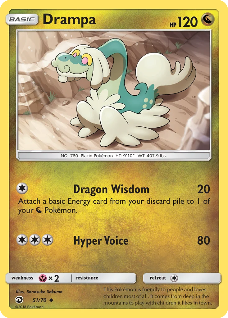 Drampa Pokemon card