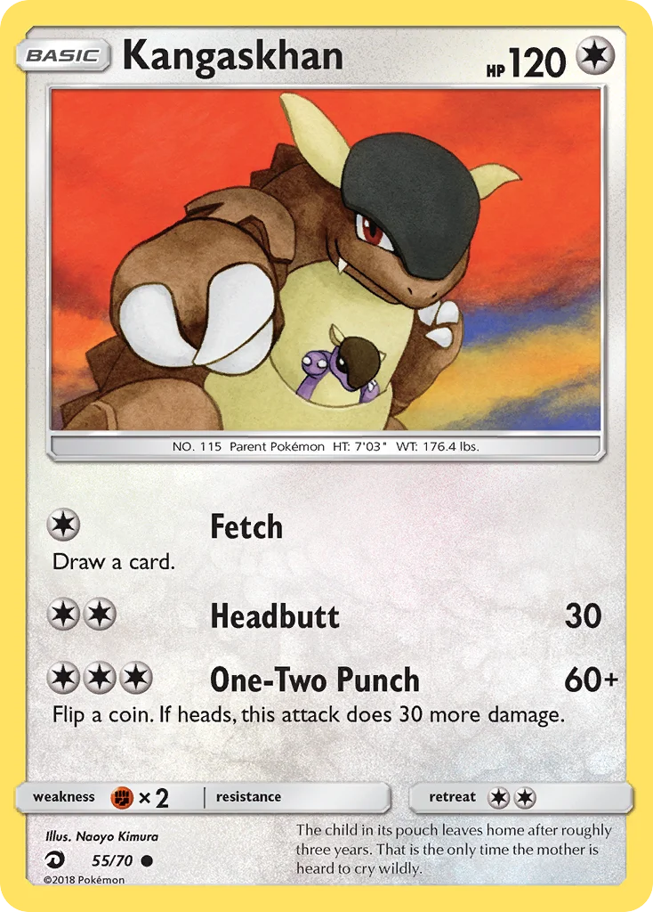 Kangaskhan Pokemon card