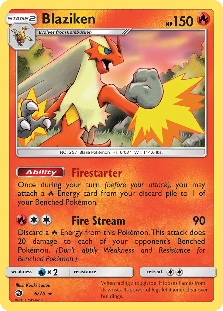Blaziken Pokemon card