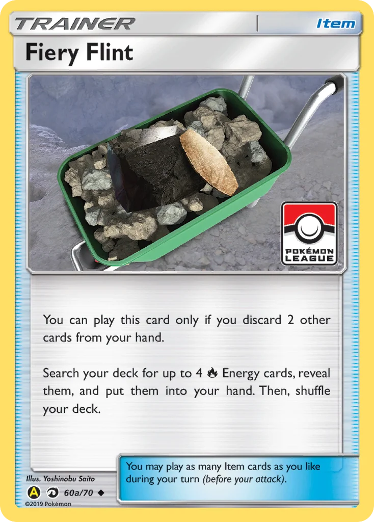Fiery Flint Pokemon card