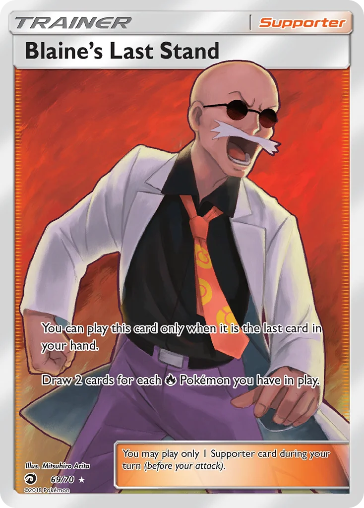 Blaine's Last Stand Pokemon card